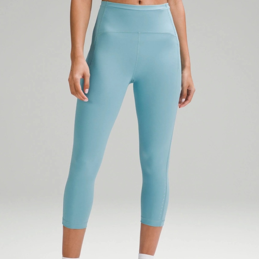 Lululemon NWT Swift Speed High-Rise Crop Teal Lululemon Athletica Crop New